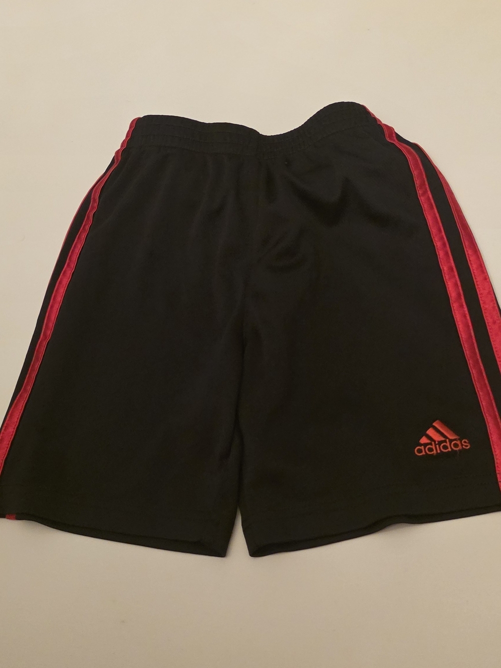 adidas Black Athletic Shorts with White Logo
